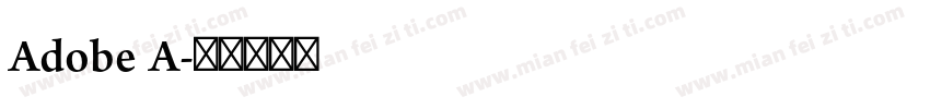 Adobe A字体转换